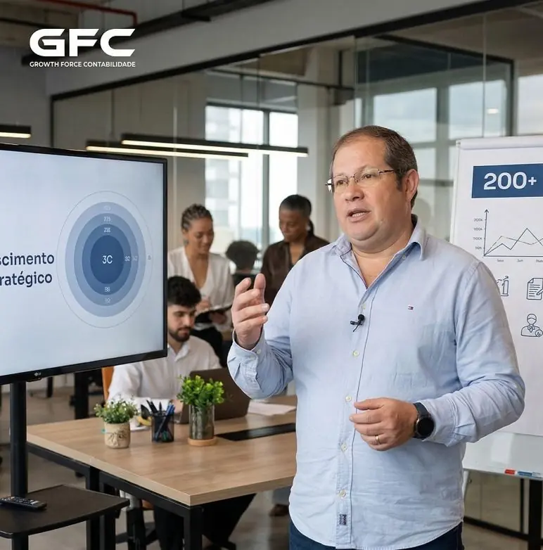 Joelson Coldebella — Contador GFC Contabilidade, 250+ empresas atendidas em Campo Largo PR